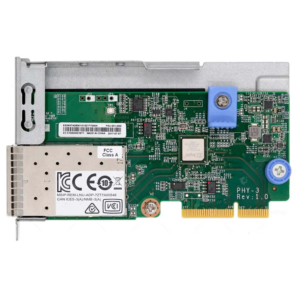 00YJ566  LENOVO DUAL PORT 10GB SFP+ LOM ADAPTER FOR LENOVO THINKSYSTEM